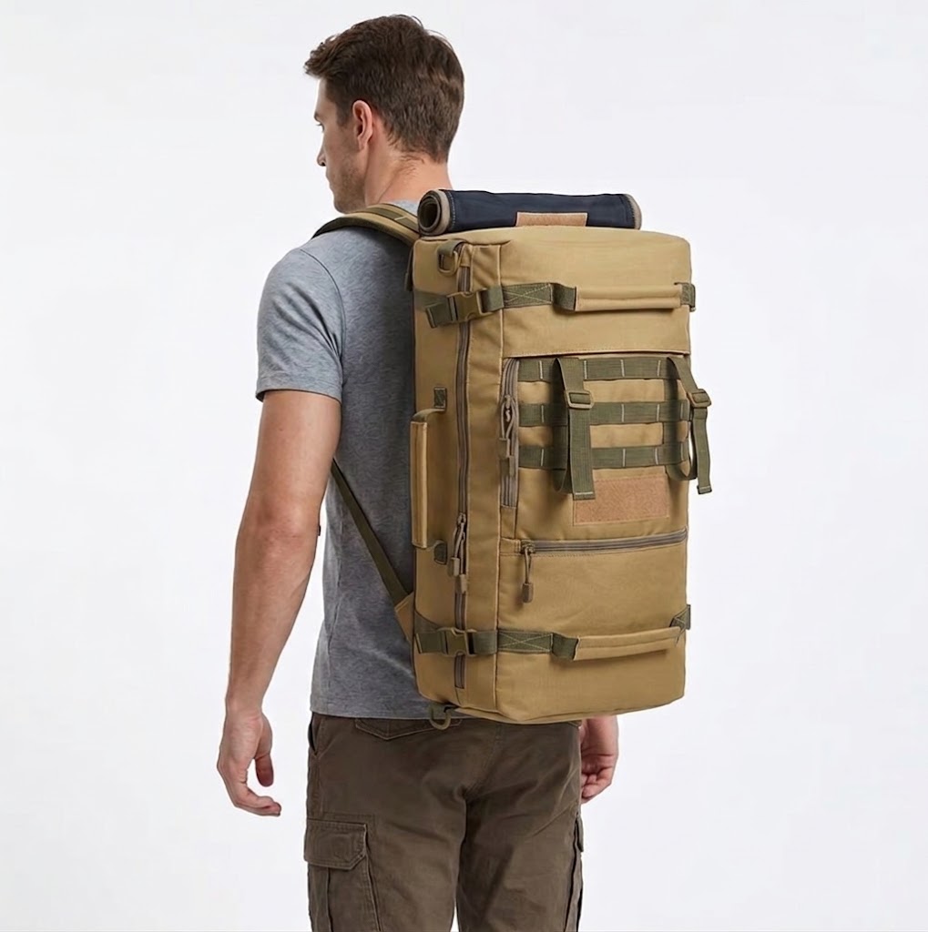 3-in-1 Tactical Duffle Bag - 50L