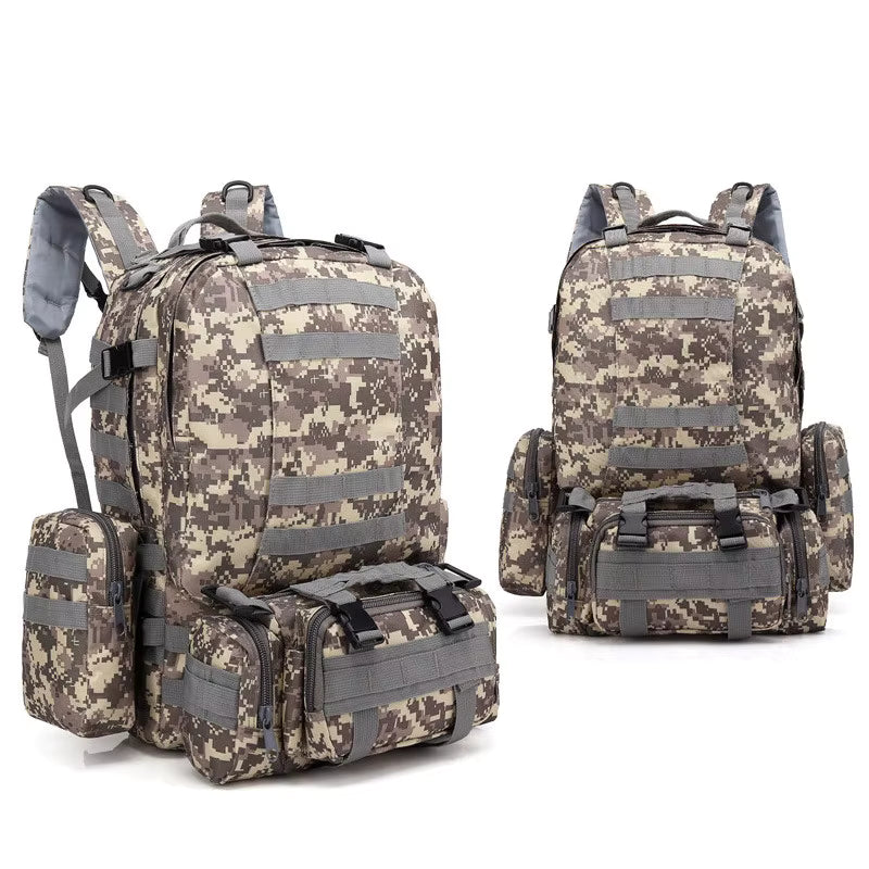 4-in-1 50L Modular Tactical Backpack