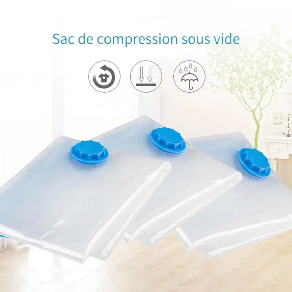 Kit de Sacs de Compression Sous Vide avec Pompe Manuelle