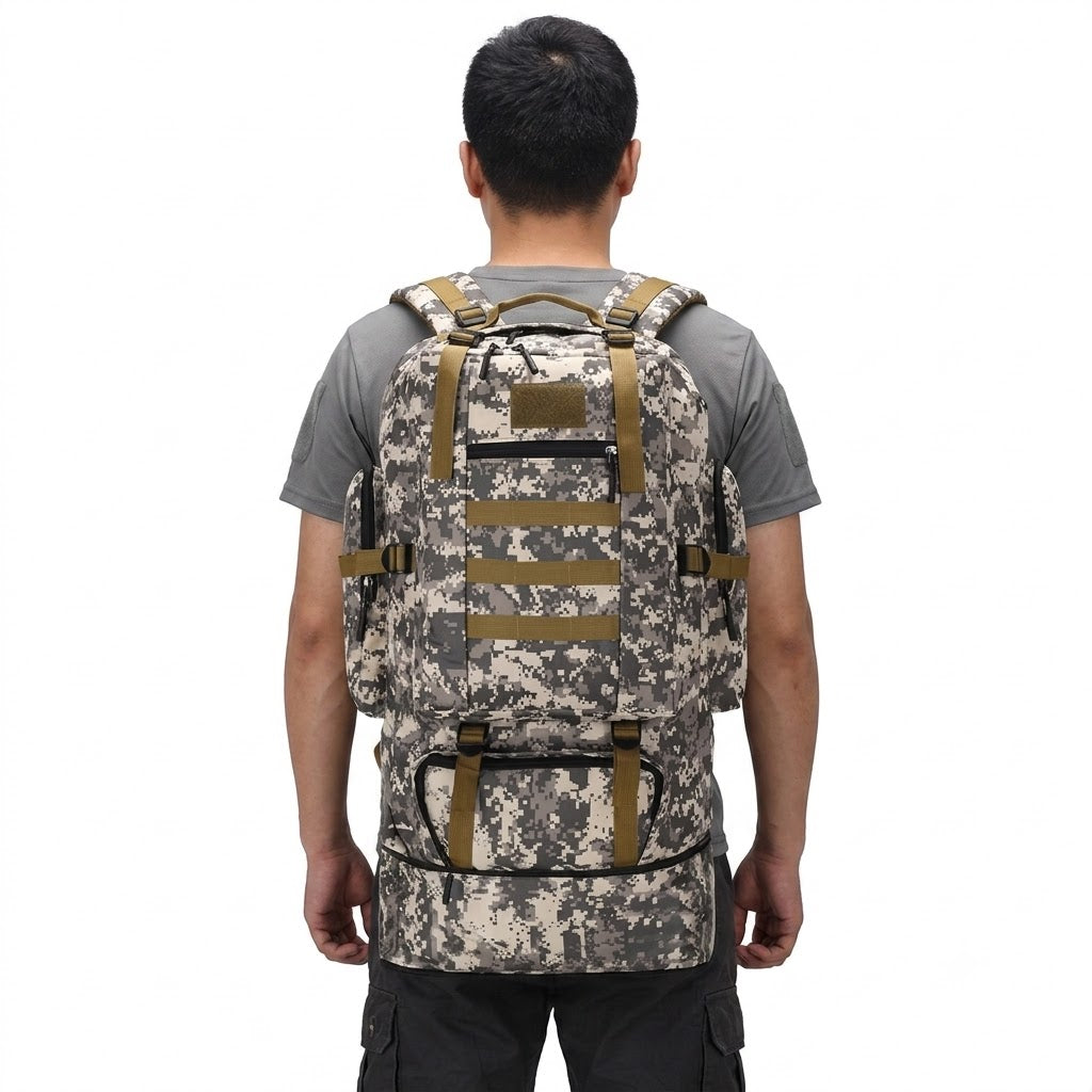 Sac à Dos Alpinisme 80L - Grande Capacité, Voyage & Aventure