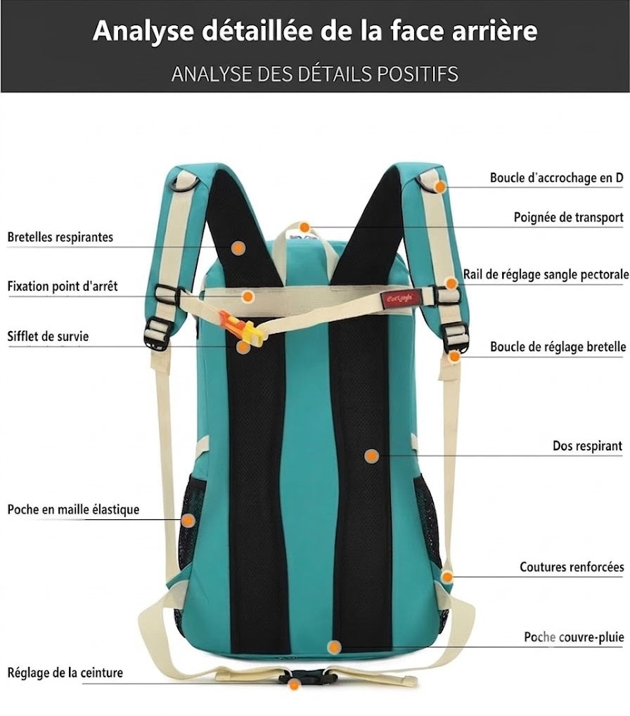 Sac à Dos de Randonnée 40L - Ergonomique & Multifonction