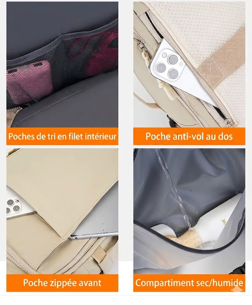 Sac Week-end Homme & Femme 30L - Elégant et Spacieux