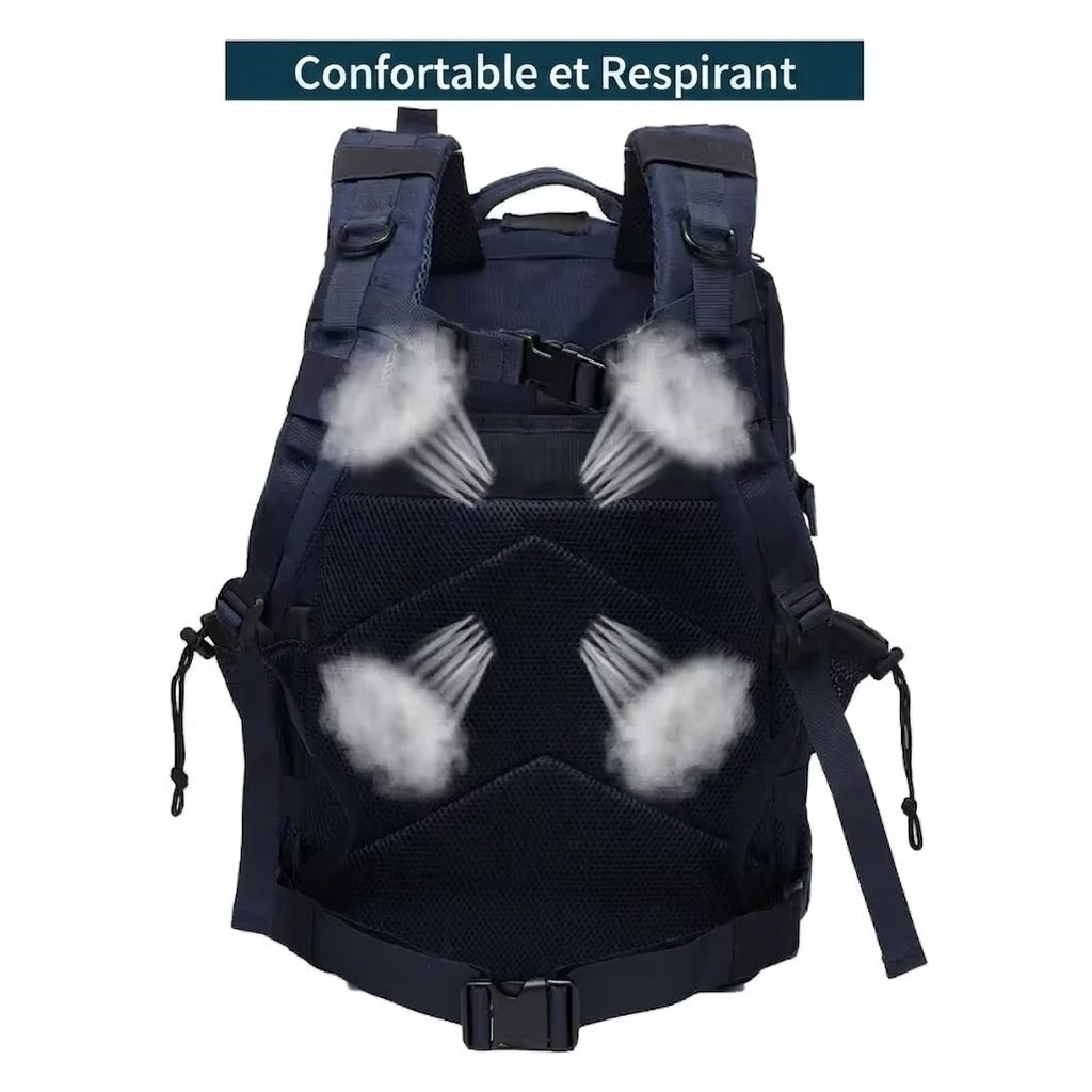 Sac à Dos tactique 50L - Robuste, Résistant & Multifonction
