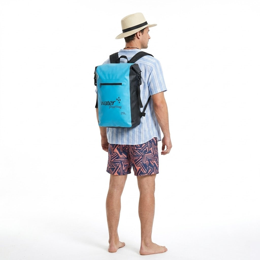 Sac à Dos Étanche classique 25L - Protection & Confort au Quotidien