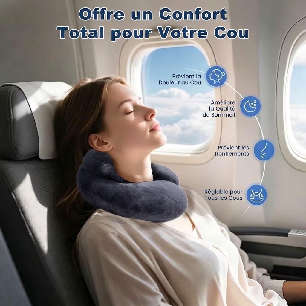 Coussin de Voyage en Mousse à Mémoire de Forme