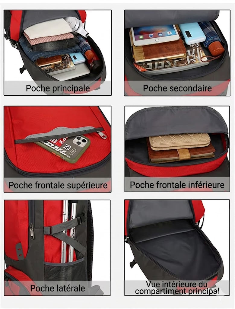 Sac à Dos Randonnée Homme et Femme - Confort & Organisation