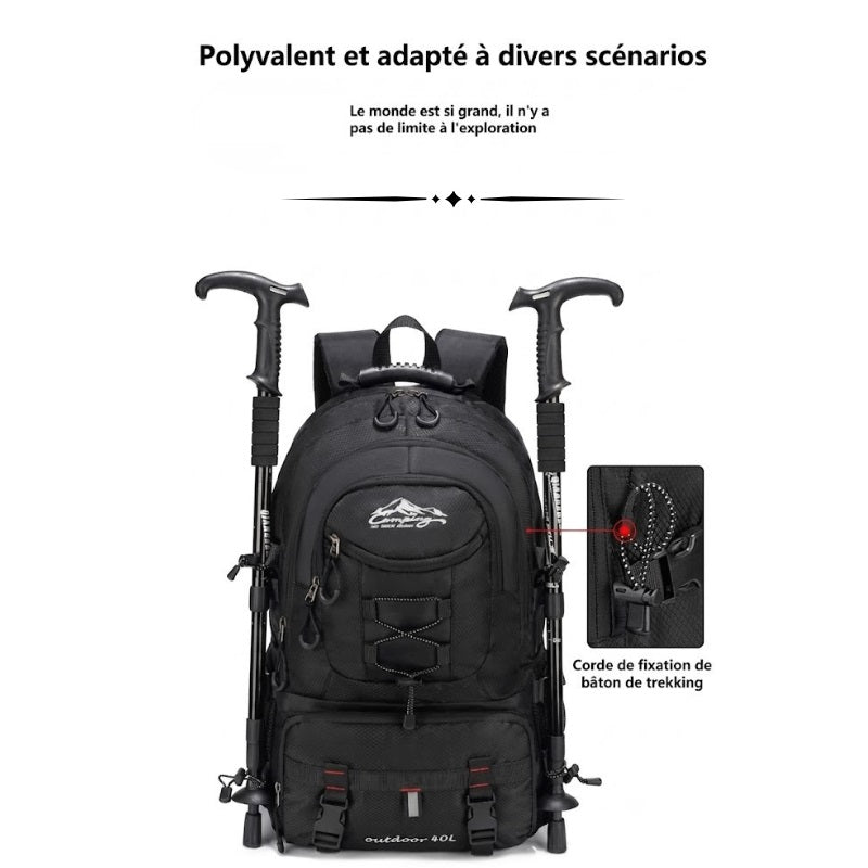 Sac à Dos Randonnée 40L - Ergonomique & Confortable