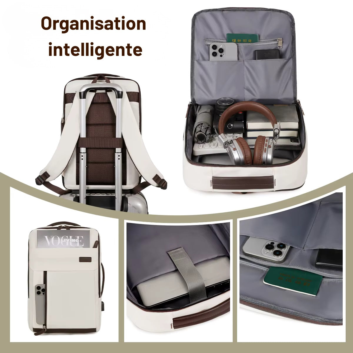 Sac à Dos Voyage 35L - Compact & Multifonction