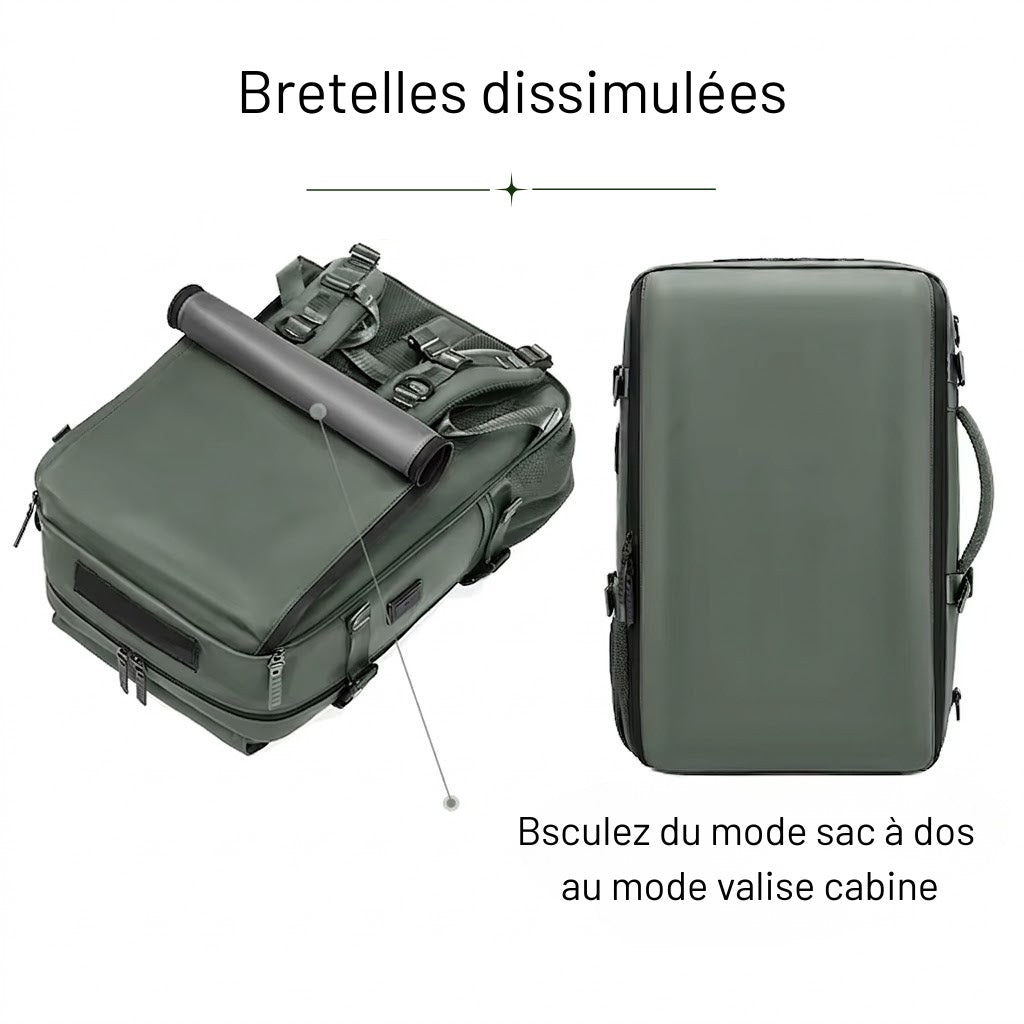 Sac à Dos de Voyage 40L - Compatible Avion & Grande Capacité