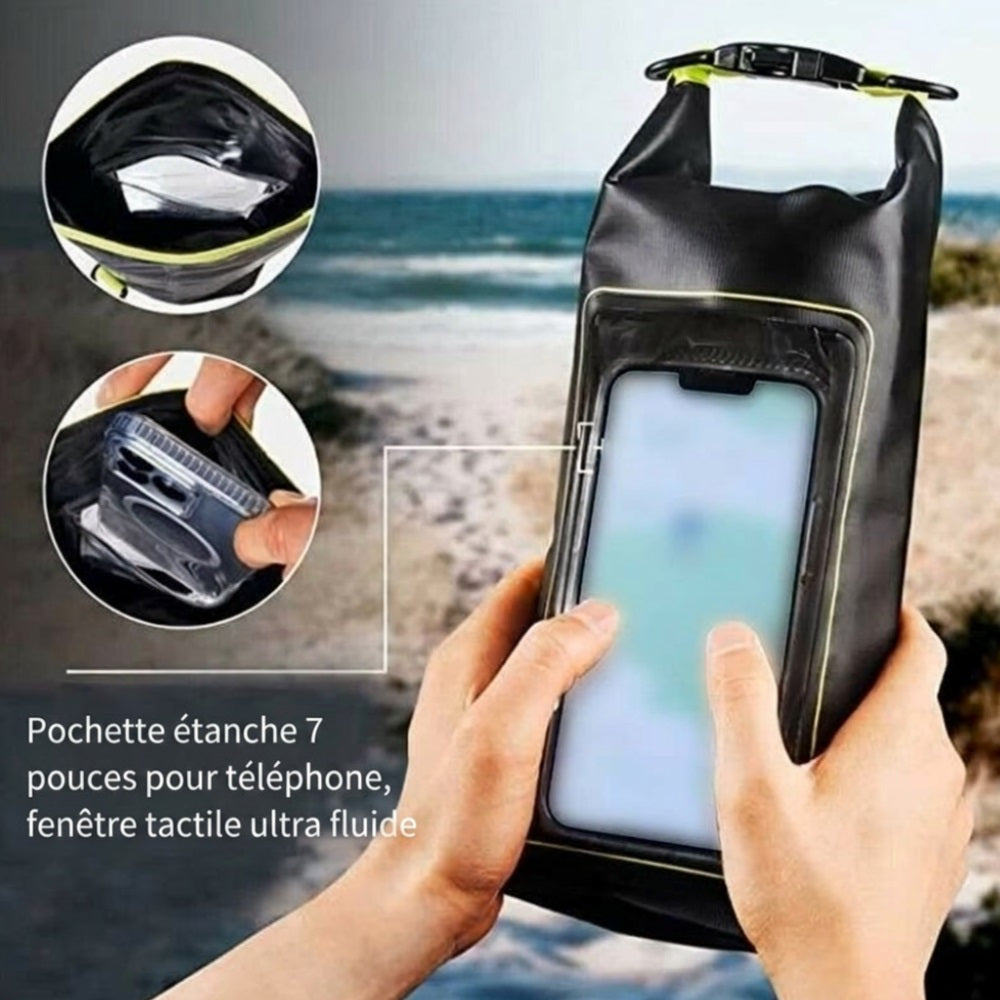 Sacoche Etanche avec Fenêtre Tactile pour Smartphone 2L - Vos Affaires au Sec