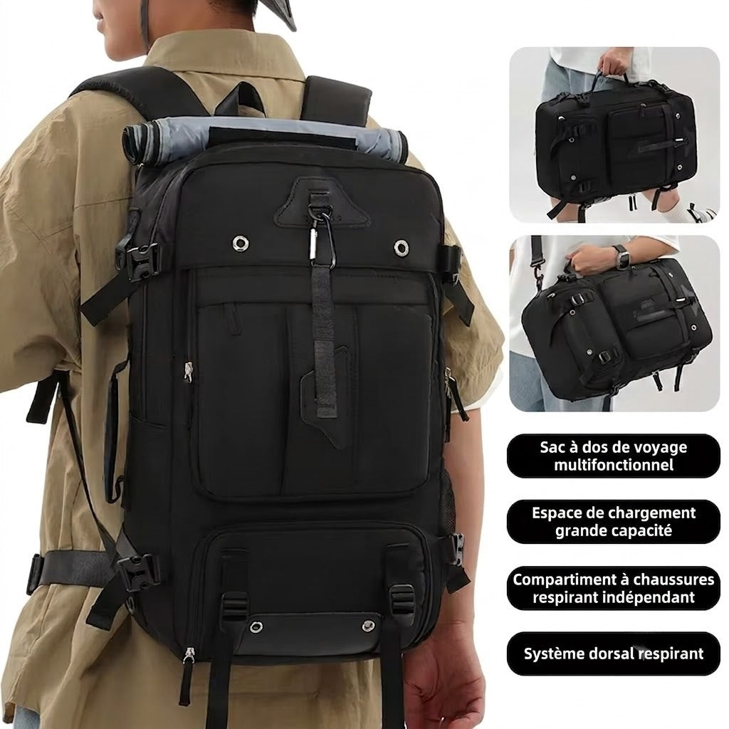 Sac à Dos de Voyage 45L - Pratique, Léger & Spacieux