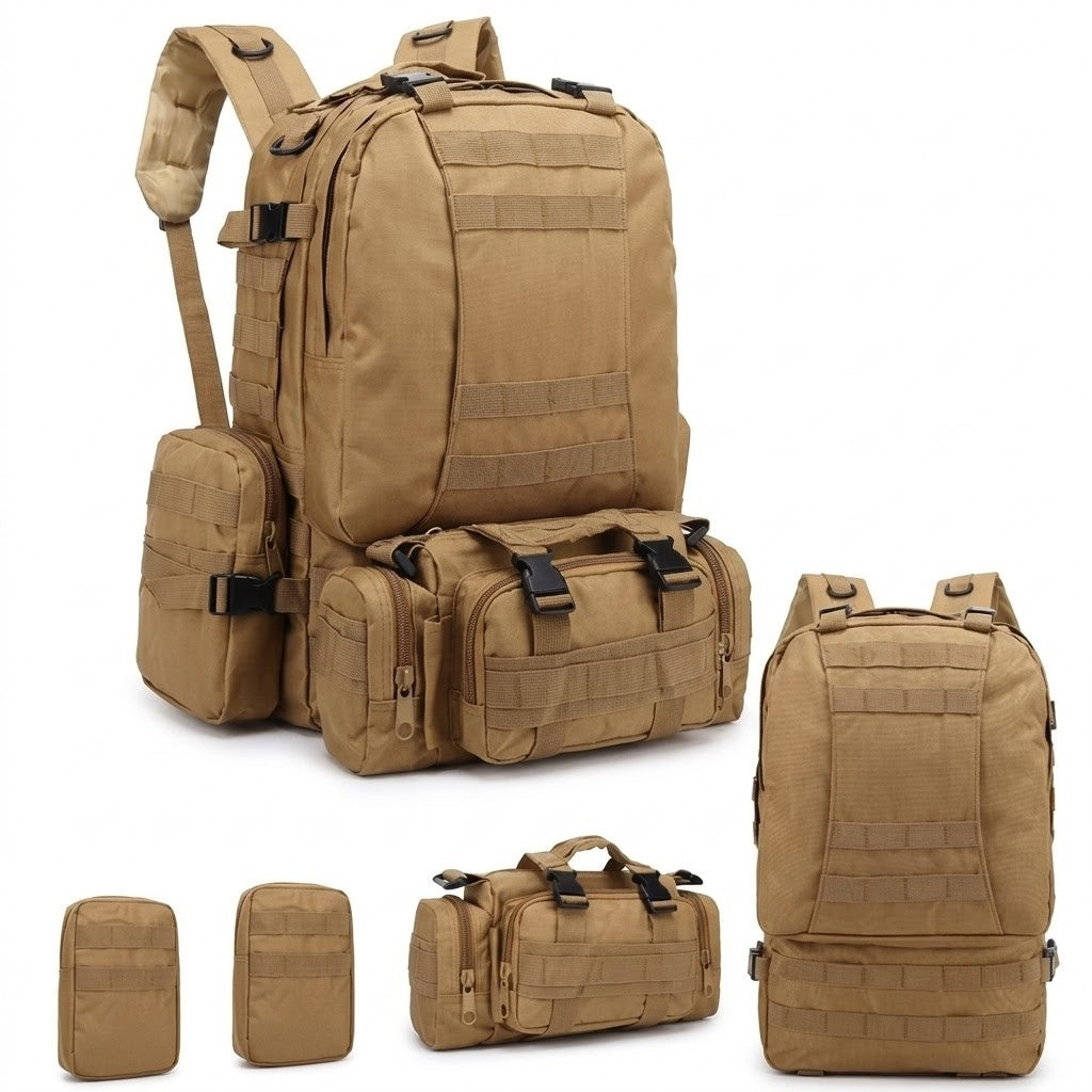 4-in-1 50L Modular Tactical Backpack