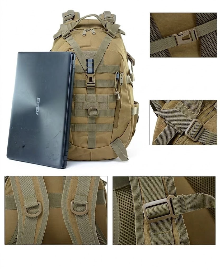 Sac à Dos Militaire Tactique MOLLE 50L - Confortable & Résistant