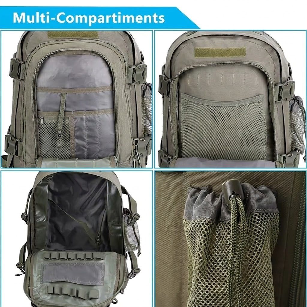 Sac à Dos Tactique 60L - Polyvalent & Robuste