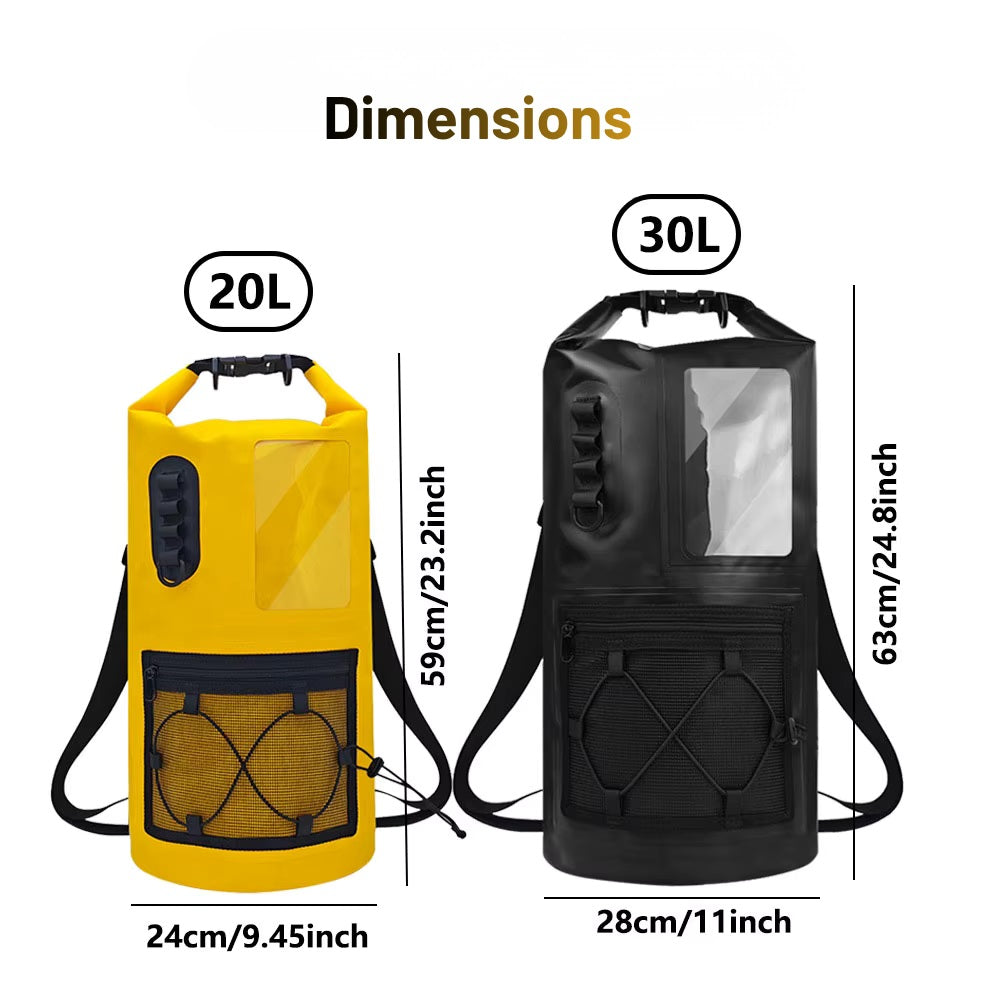 Sac à Dos Waterproof avec Fenêtre Tactile 20 et 30L - Multifonction, Idéal Sport