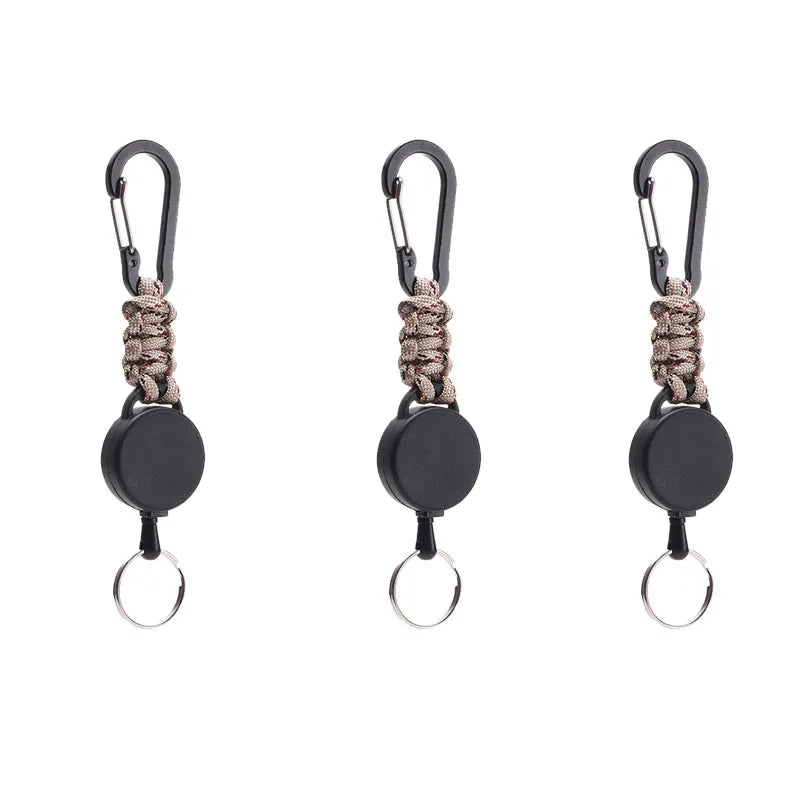 Tactical Retractable Carabiners with Paracord Lot