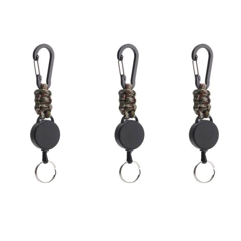 Tactical Retractable Carabiners with Paracord Lot