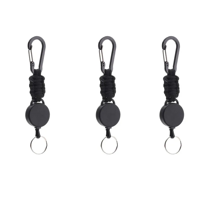 Tactical Retractable Carabiners with Paracord Lot