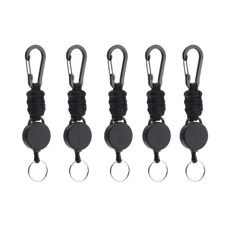 Tactical Retractable Carabiners with Paracord Lot