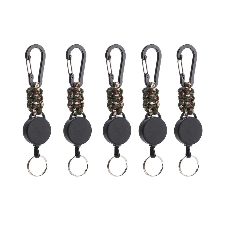 Tactical Retractable Carabiners with Paracord Lot
