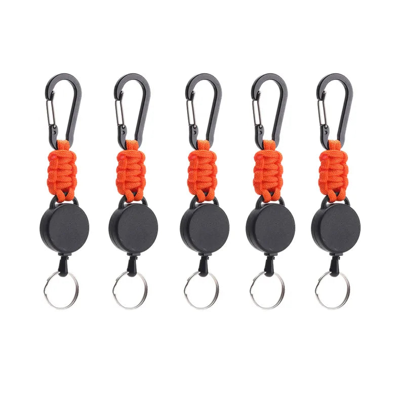 Tactical Retractable Carabiners with Paracord Lot