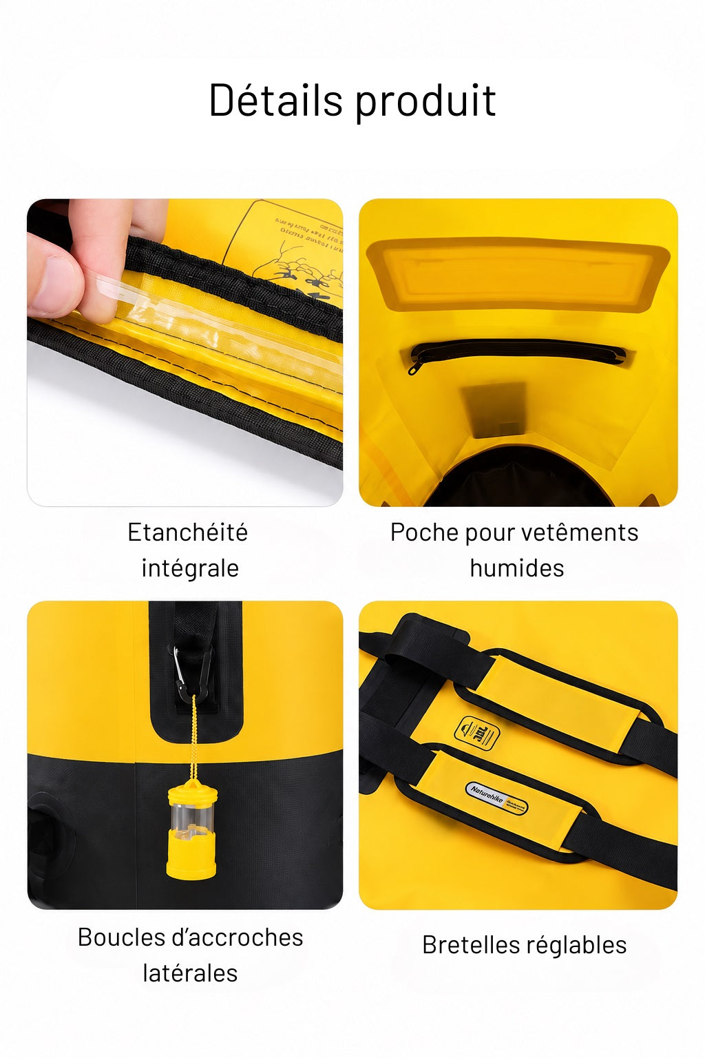 Sac à Dos Etanche 20L 30L 40L - Résistance à l'Eau & Multifonction