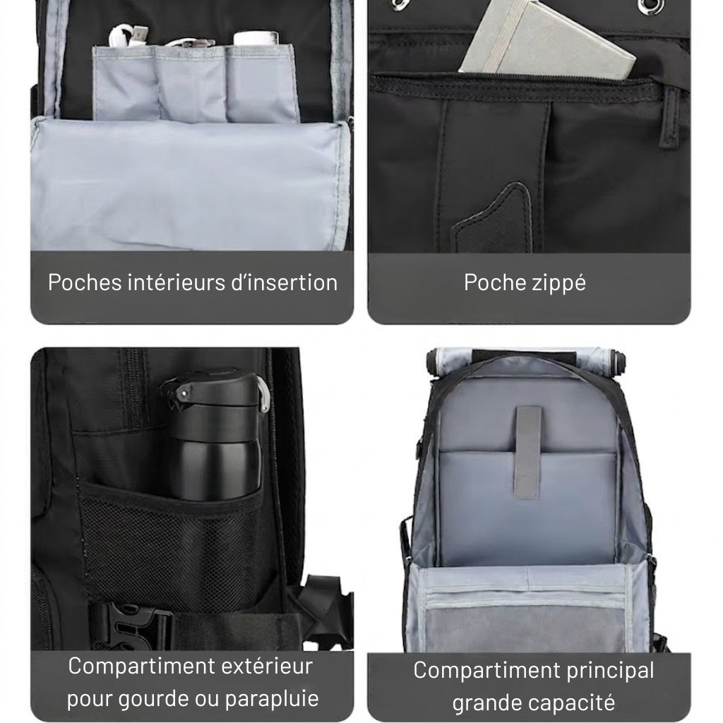 Sac à Dos de Voyage 45L - Pratique, Léger & Spacieux