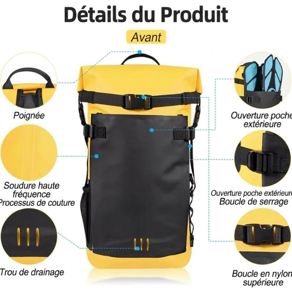 Sac à Dos Etanche 25L et 35L - Idéal Sorties Nautique