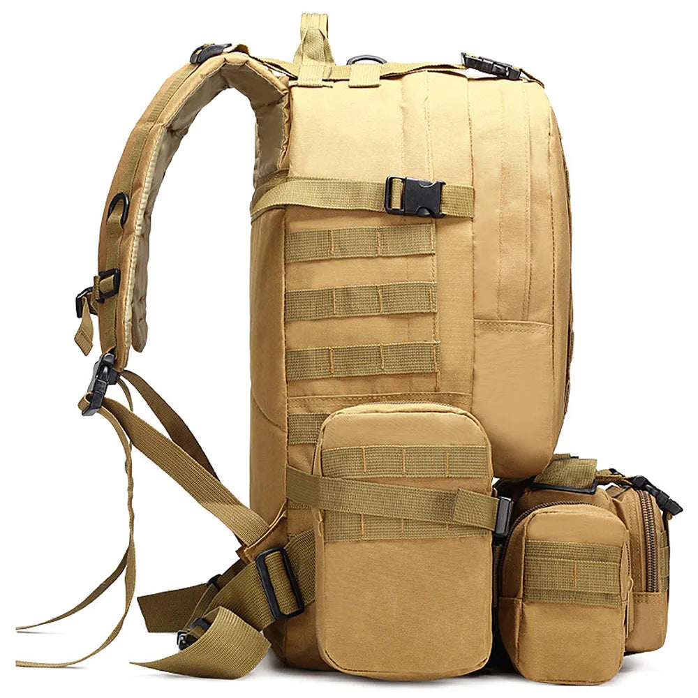 4-in-1 50L Modular Tactical Backpack