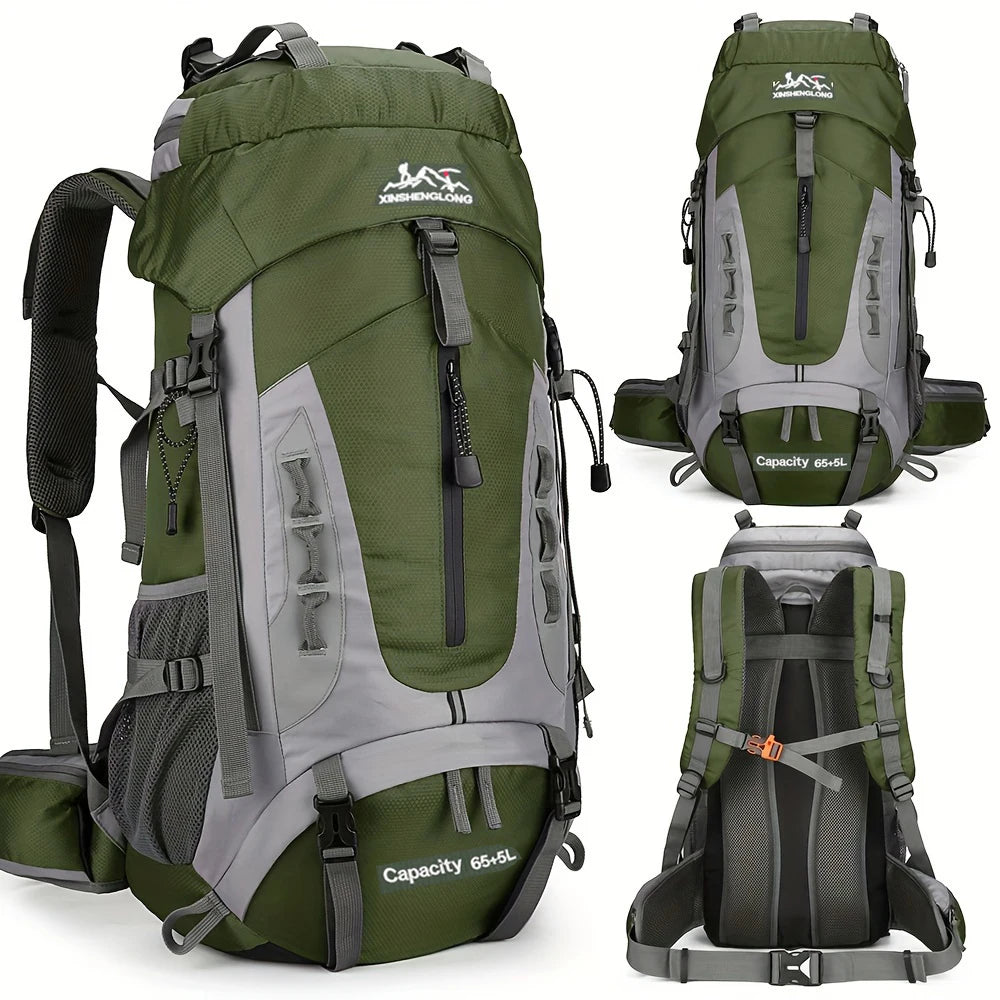 Large volume 70L hiking backpack