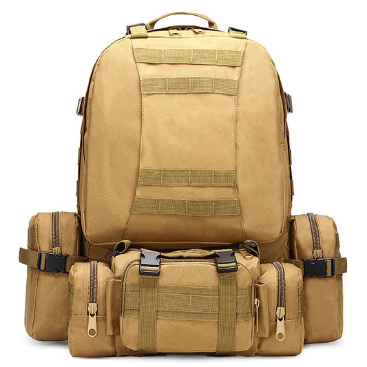 Sac à Dos Tactique Modulable 4 en 1 50L - Pratique & Polyvalent