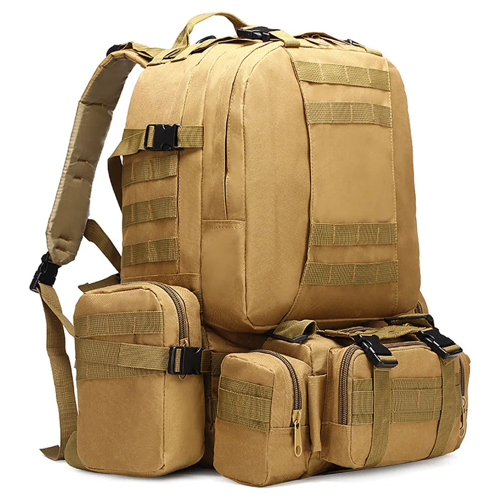 4-in-1 50L Modular Tactical Backpack
