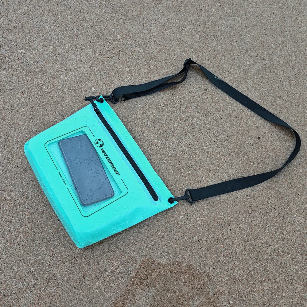 Sacoche Imperméable Bandoulière 0,5L - Idéal Piscine, Plage