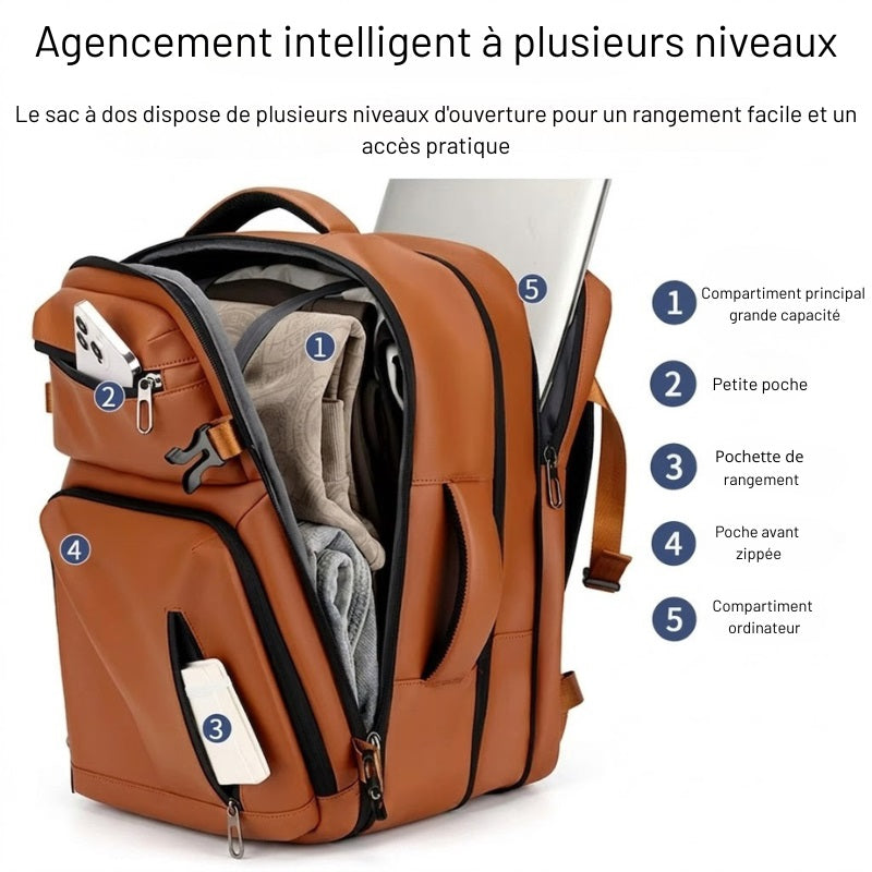 Sac à Dos Cabine 35L - Elégance et Confort Premium