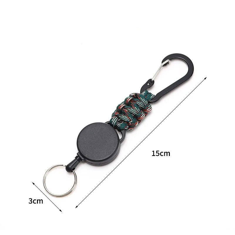 Tactical Retractable Carabiners with Paracord Lot