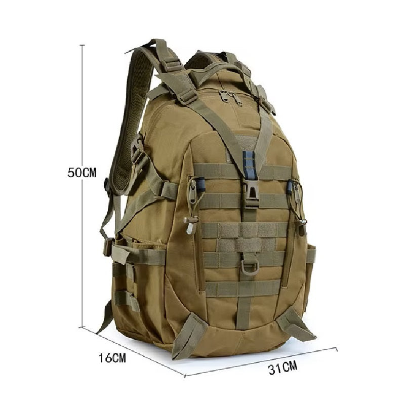 Sac à Dos Militaire Tactique MOLLE 50L - Confortable & Résistant
