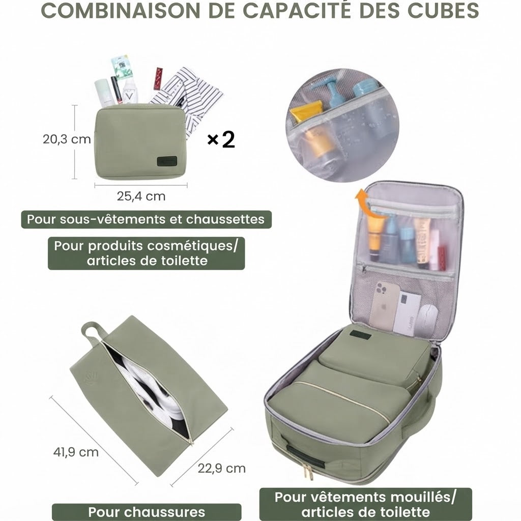 Sac à Dos de Voyage Cabine 40L Multifonction – Idéal Court Séjour